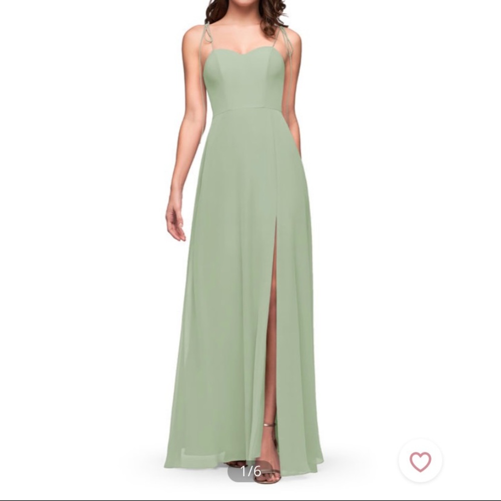 Azazie dusty sage bridesmaid dress